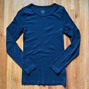 J.Crew Slim perfect long-sleeve T-shirt in navy